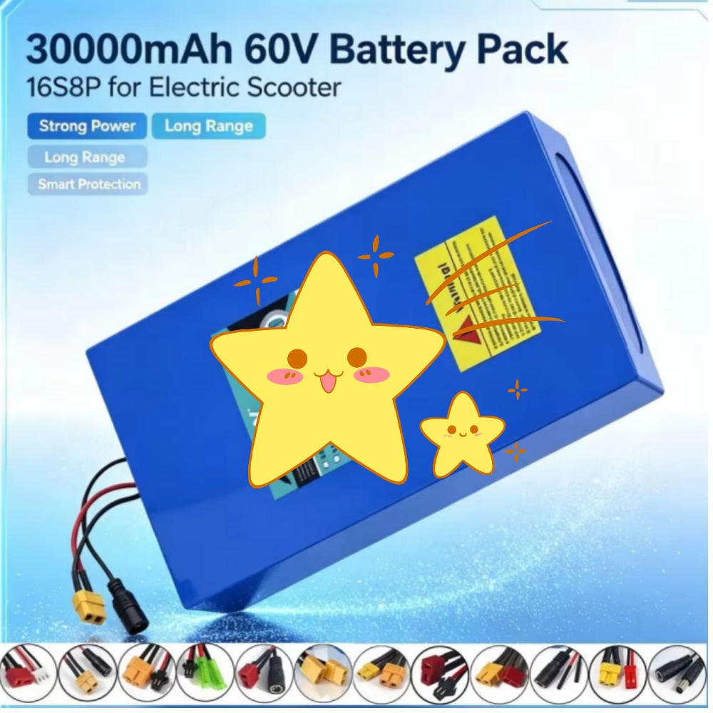 بطارية ليثيوم 18650 عالية الطا - مراجعة 60V 30Ah Electric Scooter Battery وسعره