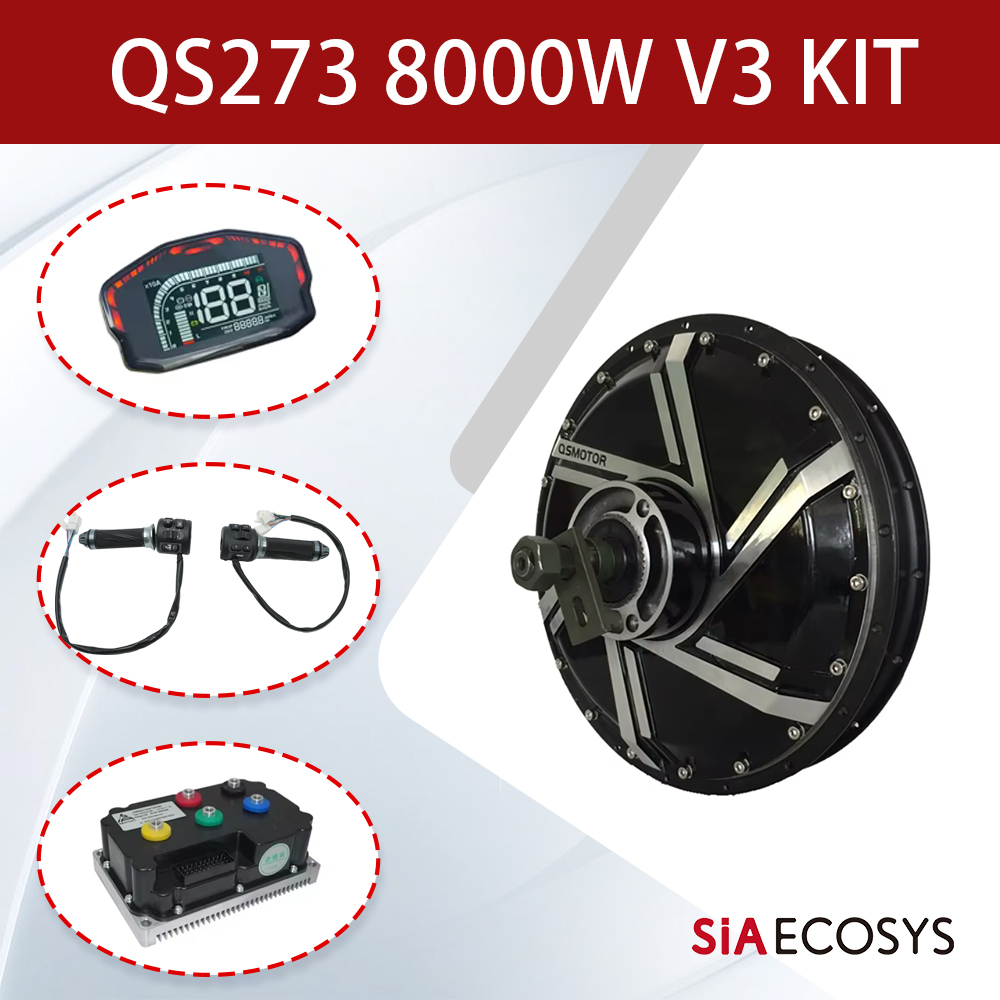 طقم محرك QSMOTOR QS273 V3 بقوة - مراجعة Qs273 Hub Motor 8000W 72V وسعره