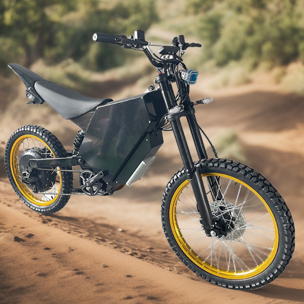دراجة جبلية كهربائية بمحرك خلف - مراجعة 8000W Stealth Bomber Ebike وسعره